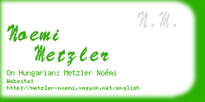 noemi metzler business card